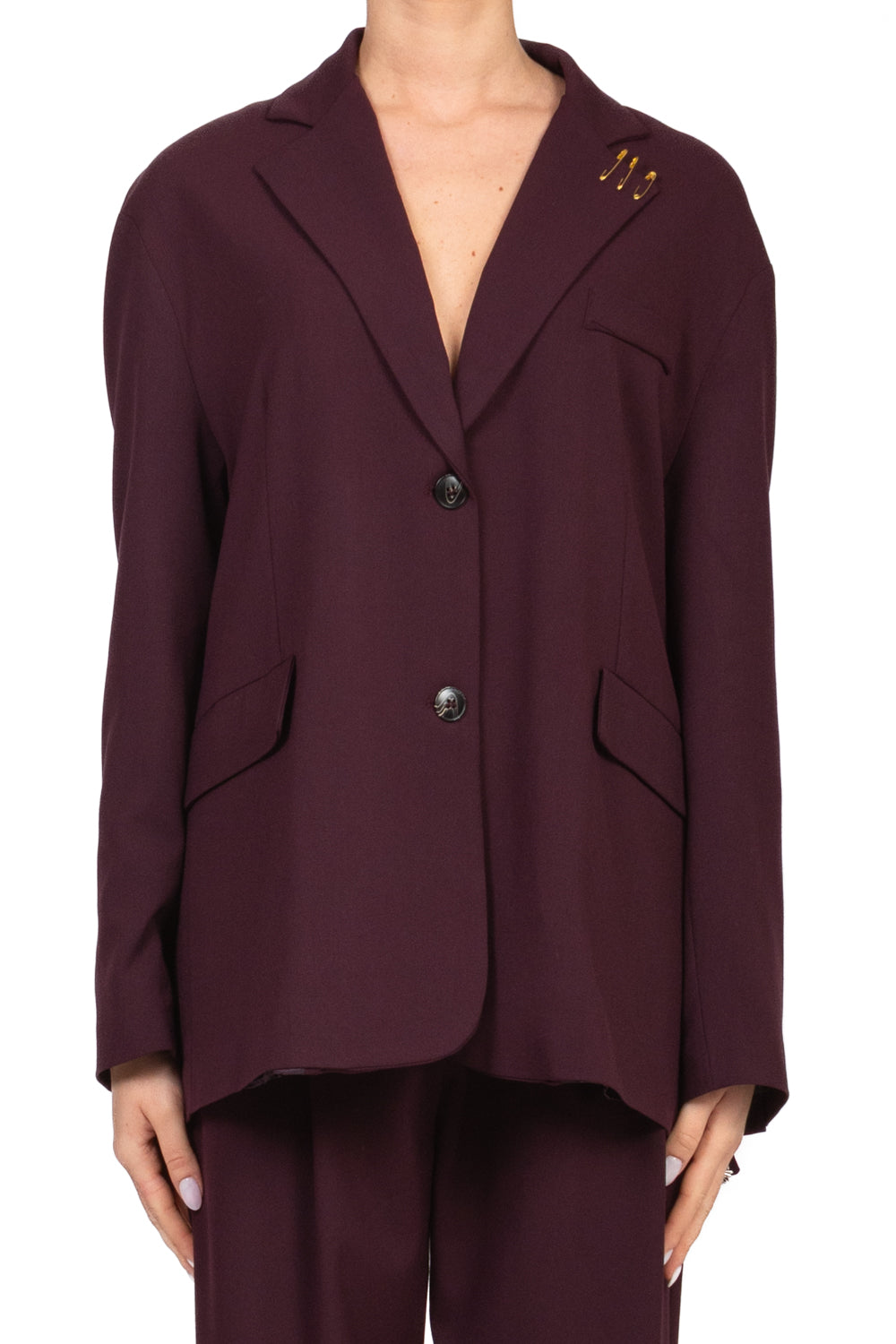 Tensione In - Giacca over con spille Art. 26B1136