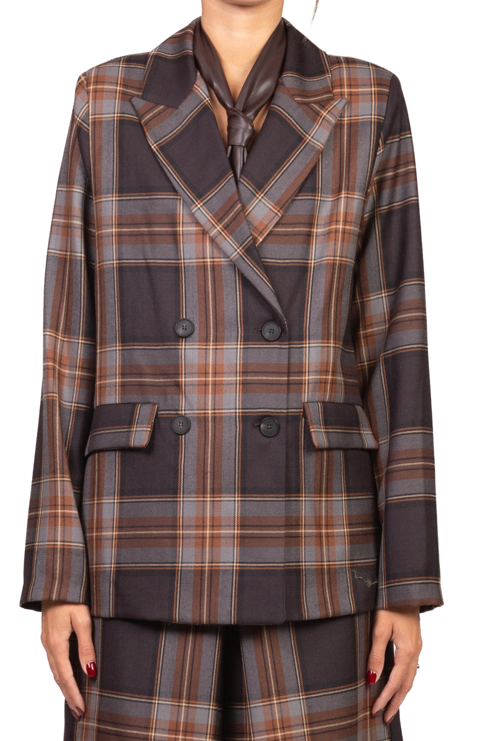 Tensione In - Giacca check con cravatta Art. TR1089