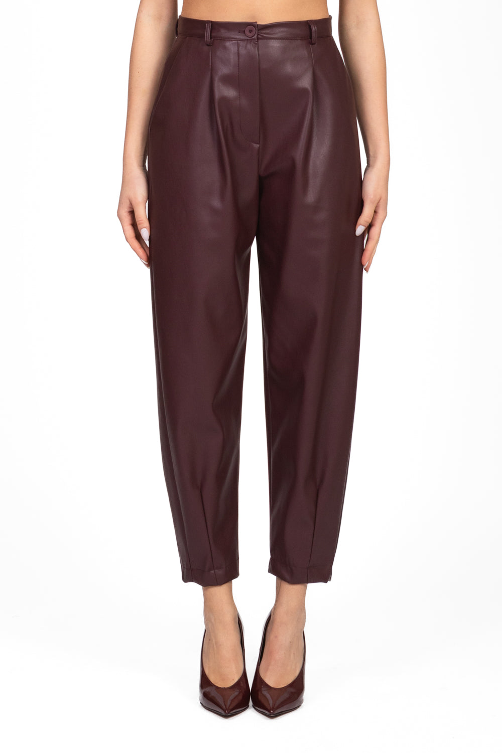 Dixie - Pantalone carrot ecopelle Art. P845Y162