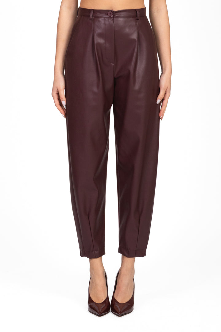 Dixie - Pantalone carrot ecopelle Art. P845Y162