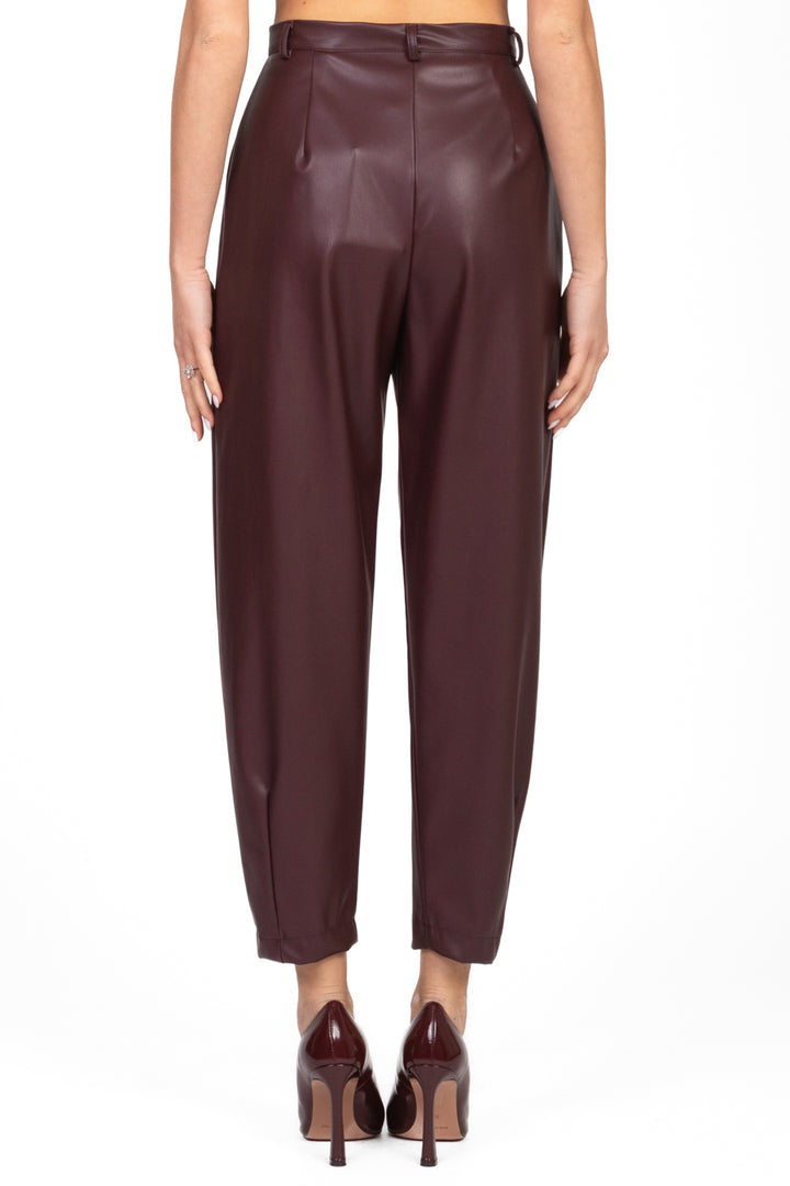 Dixie - Pantalone carrot ecopelle Art. P845Y162