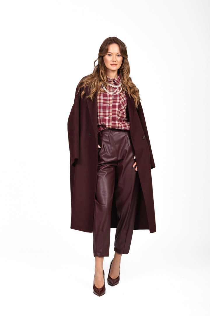 Dixie - Pantalone carrot ecopelle Art. P845Y162