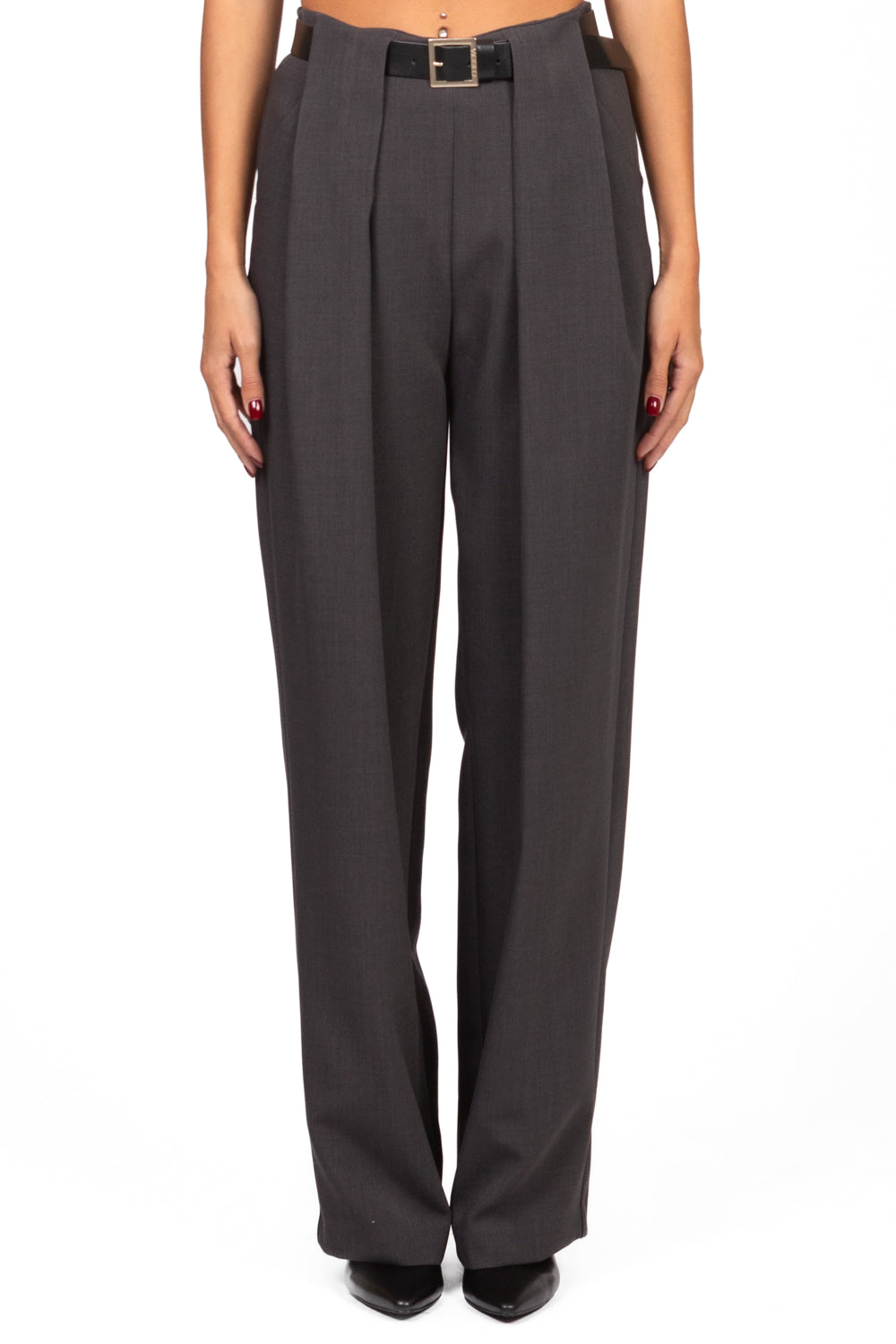 Vicolo - Pantalone palazzo con cintura Art. TF1688