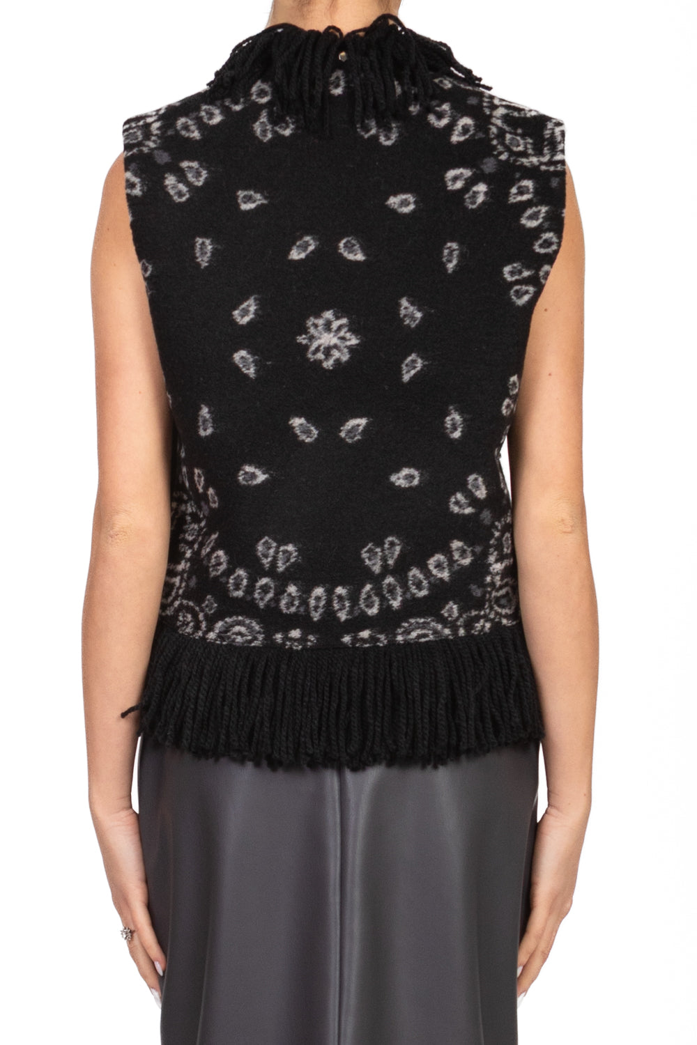Tensione In - Gilet fantasia bandana con frange Art. 37569