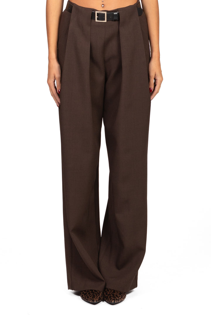 Vicolo - Pantalone palazzo con cintura Art. TF1688