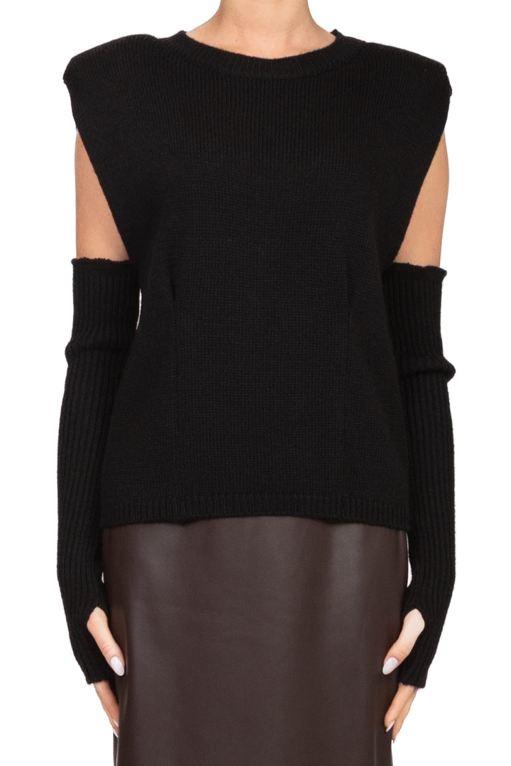 Dixie - Gilet in maglia con manicotti Art. M566Y223