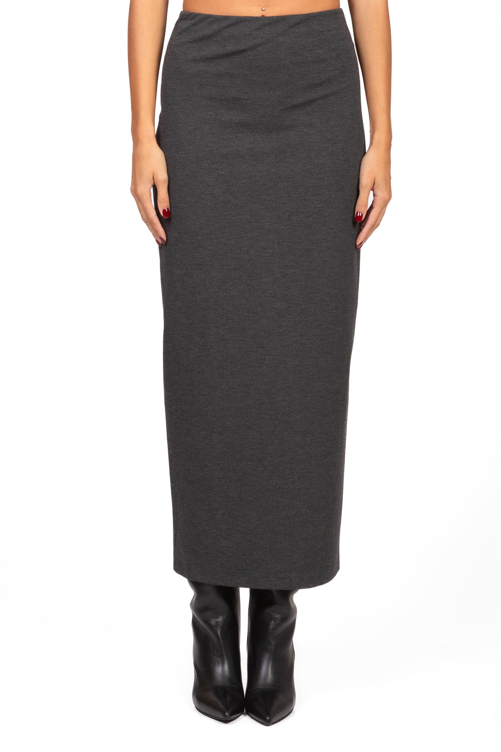 WQZYY&ASDCD Gonna A Matita Gonne Longuette A Tubino Spesse Grigie - Foto 8