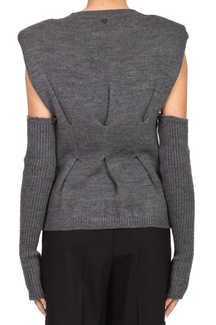 Dixie - Gilet in maglia con manicotti Art. M566Y223