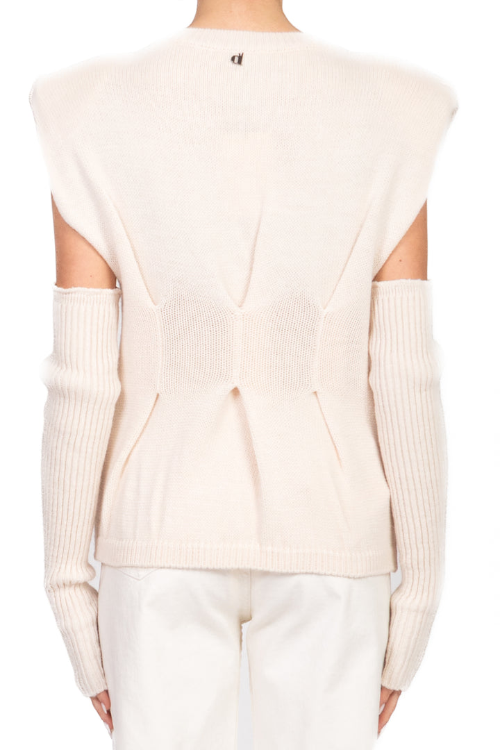 Dixie - Gilet in maglia con manicotti Art. M566Y223