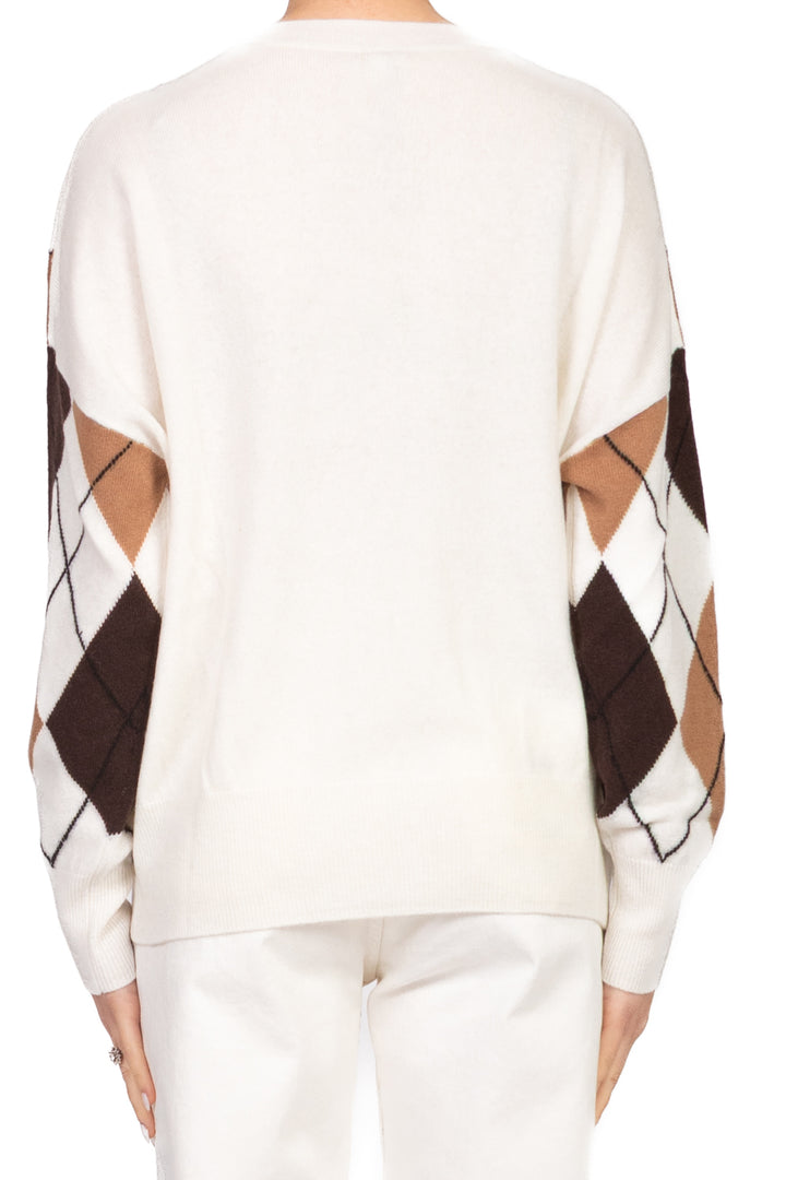 Tensione In - Maglia scollo V con rombi Art. WL1057