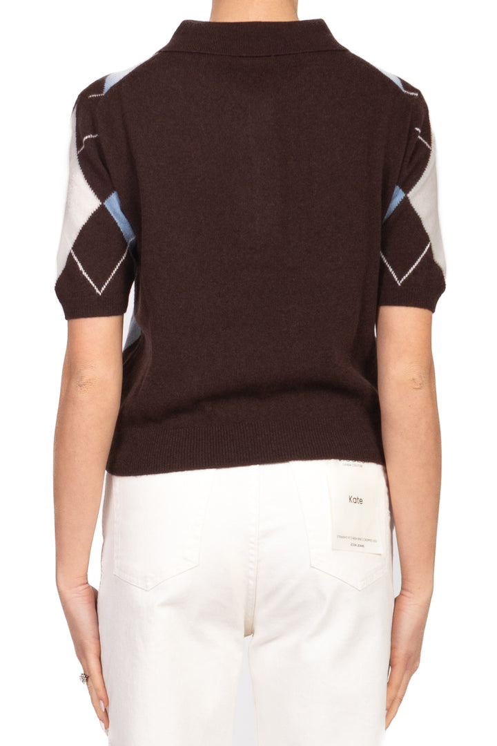 Tensione In - Maglia polo mezza manica con rombi Art. WL1055