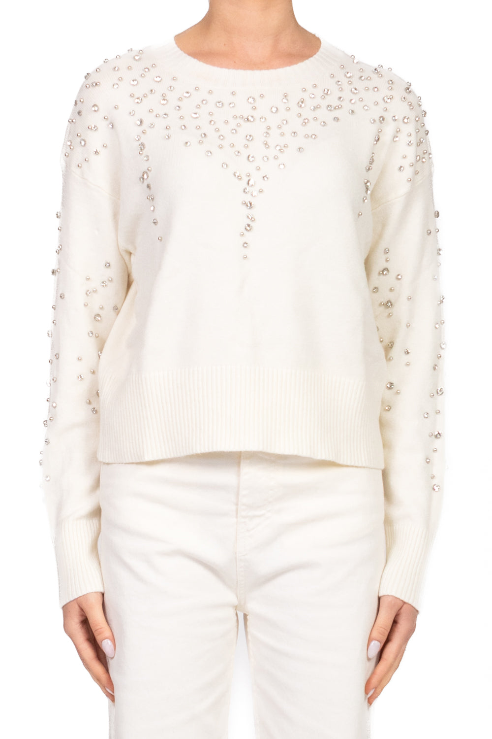 Have One - Maglia girocollo con applicazioni Art. MNC-P051