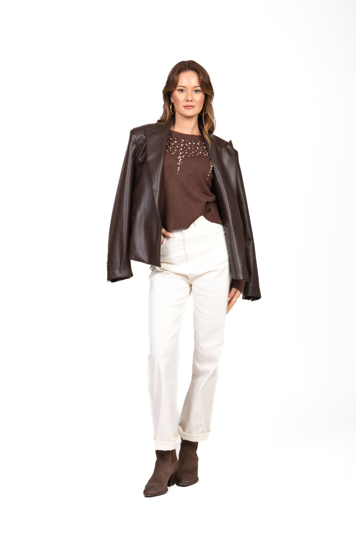 Have One - Maglia girocollo con applicazioni Art. MNC-P051