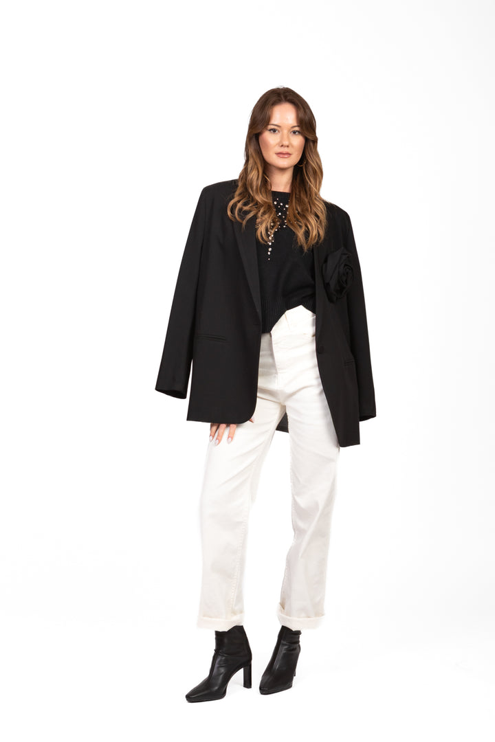 Have One - Maglia girocollo con applicazioni Art. MNC-P051