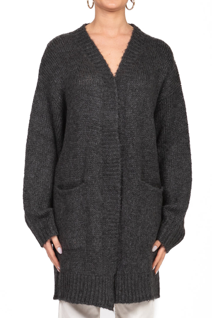 Dixie - Cardigan aperto con scollo pizzo Art. M566Y225