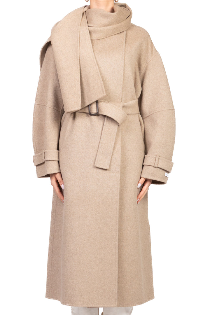 Have One - Cappotto hand made cintura con scialle Art. KHB-P002