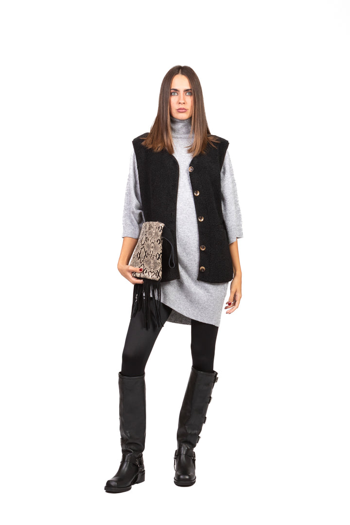 Vicolo - Maglia lunga a lupetto Art. 22082F