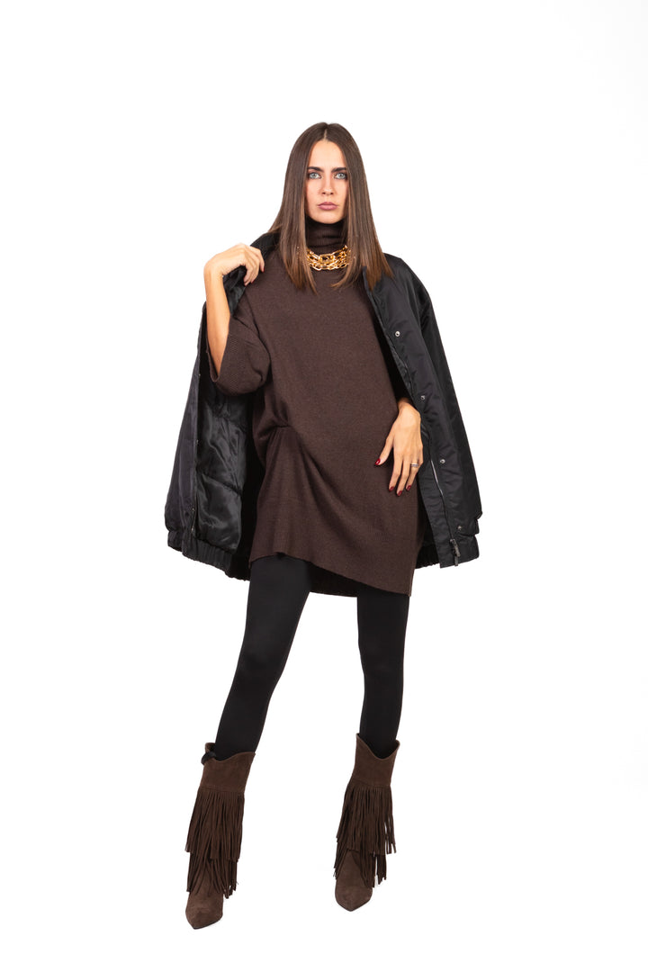 Vicolo - Maglia lunga a lupetto Art. 22082F