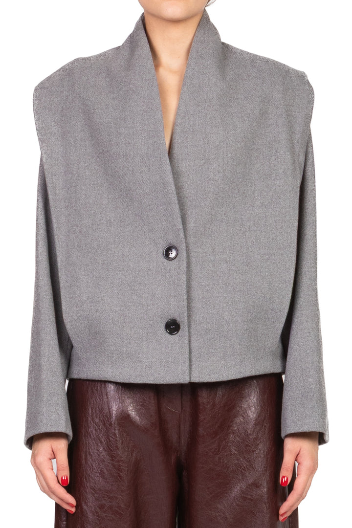 Dixie - Giacca cappotto con spalline Art. K845Y021