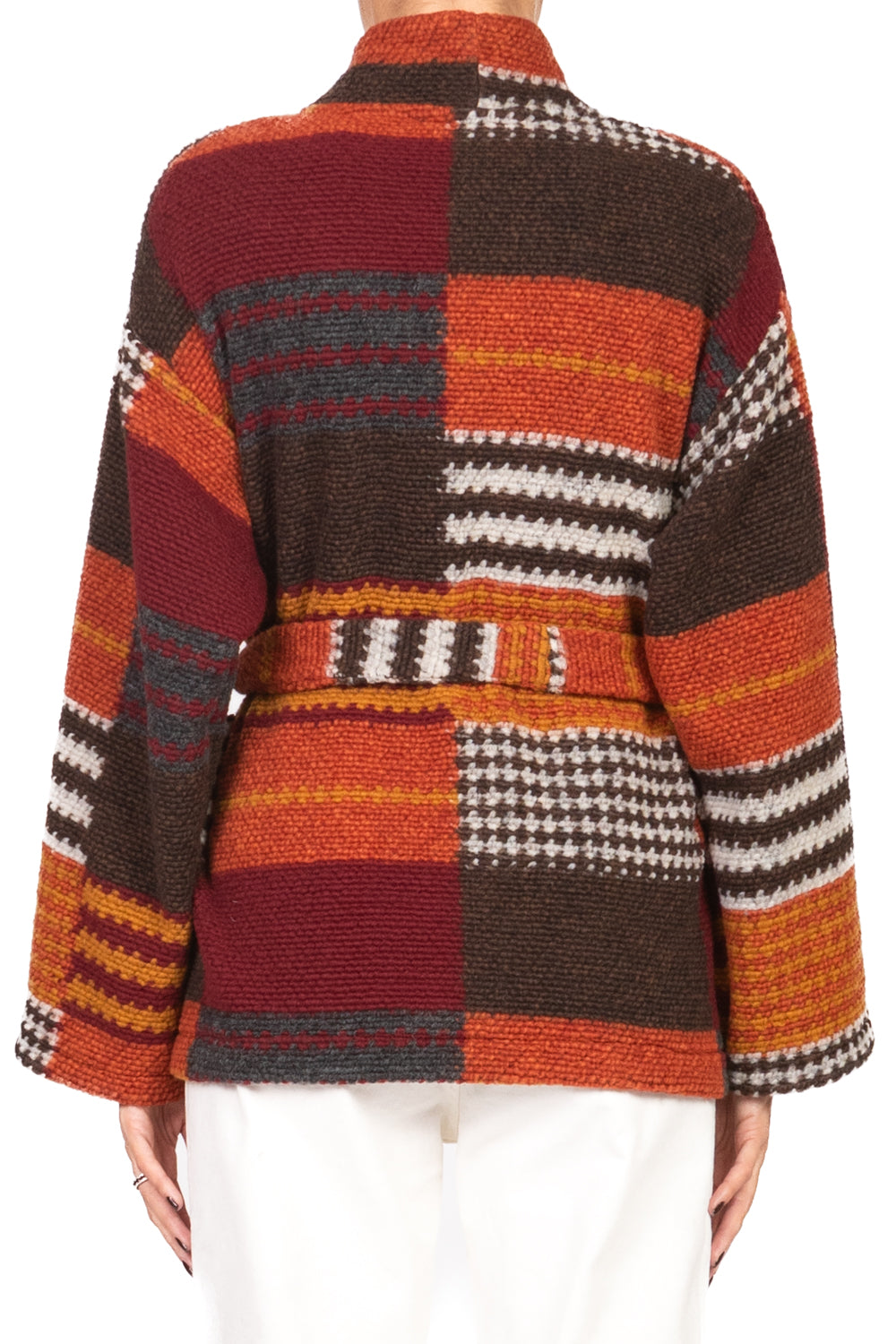 Vicolo - Caban fantasia con cintura Art. TF1923