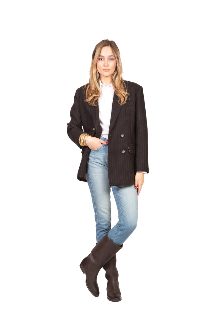 Vicolo - Giacca gessata doppio petto Art. TF1832