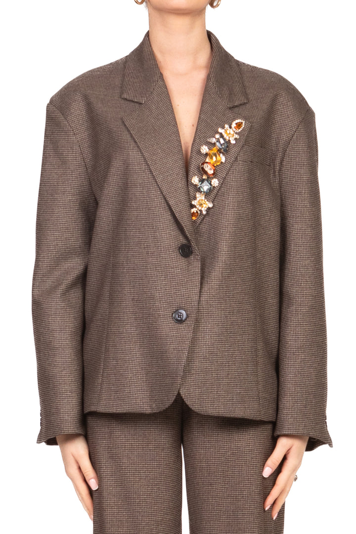 Vicolo - Giacca corta pied de poule Art. TF1954