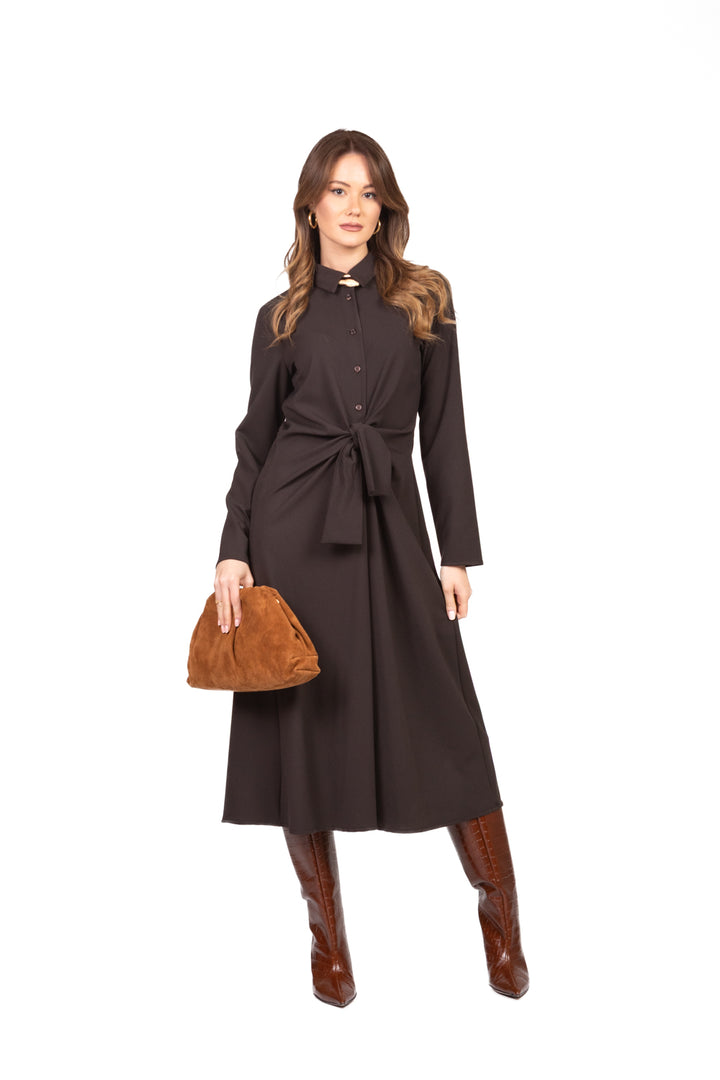 Dixie - Abito chemisier con nodo Art. AMF0KHZ