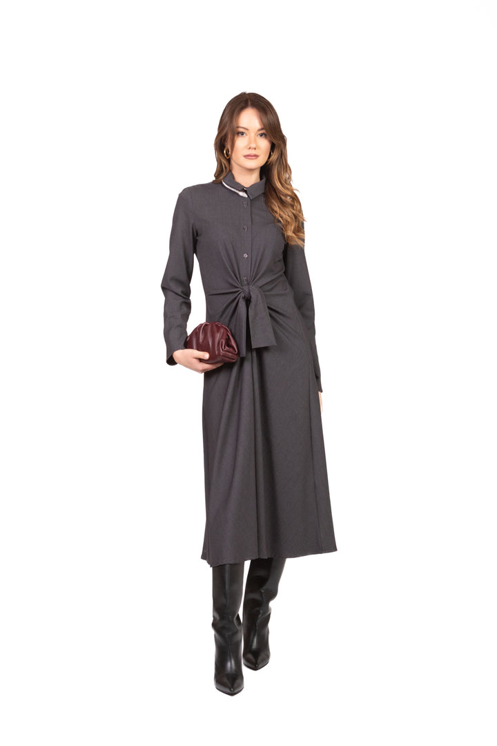 Dixie - Abito chemisier con nodo Art. AMF0KHZ