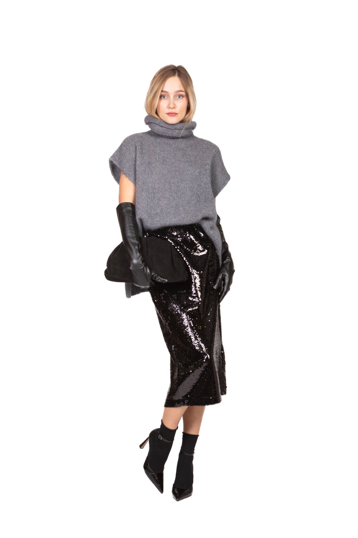Tensione In - Gonna midi con paillettes Art. W25GA21