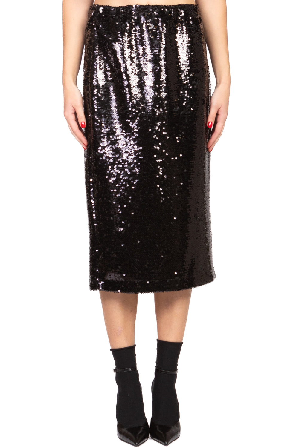 Tensione In - Gonna midi con paillettes Art. W25GA21