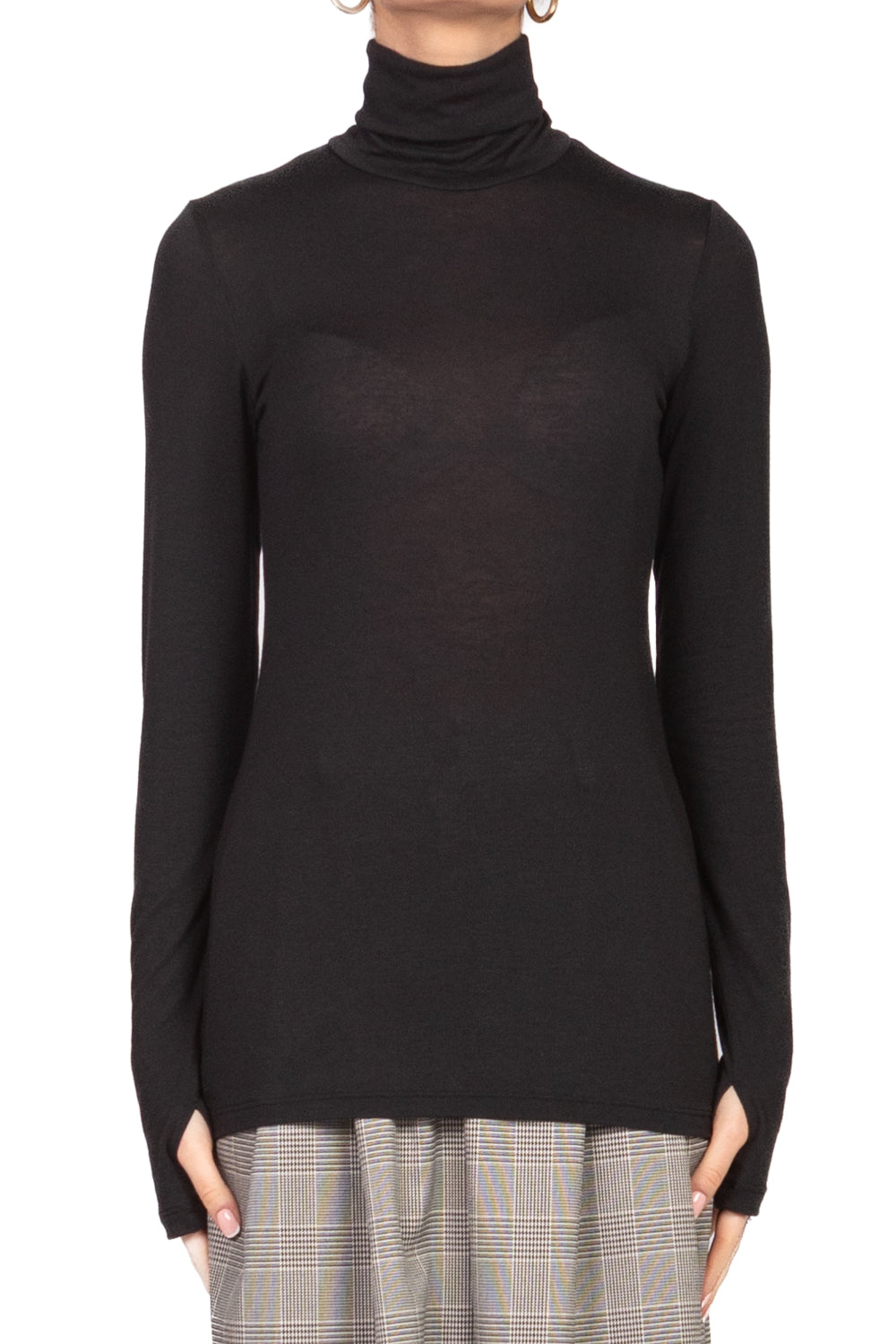 Vicolo - Maglia collo alto misto lana Art. UF0201