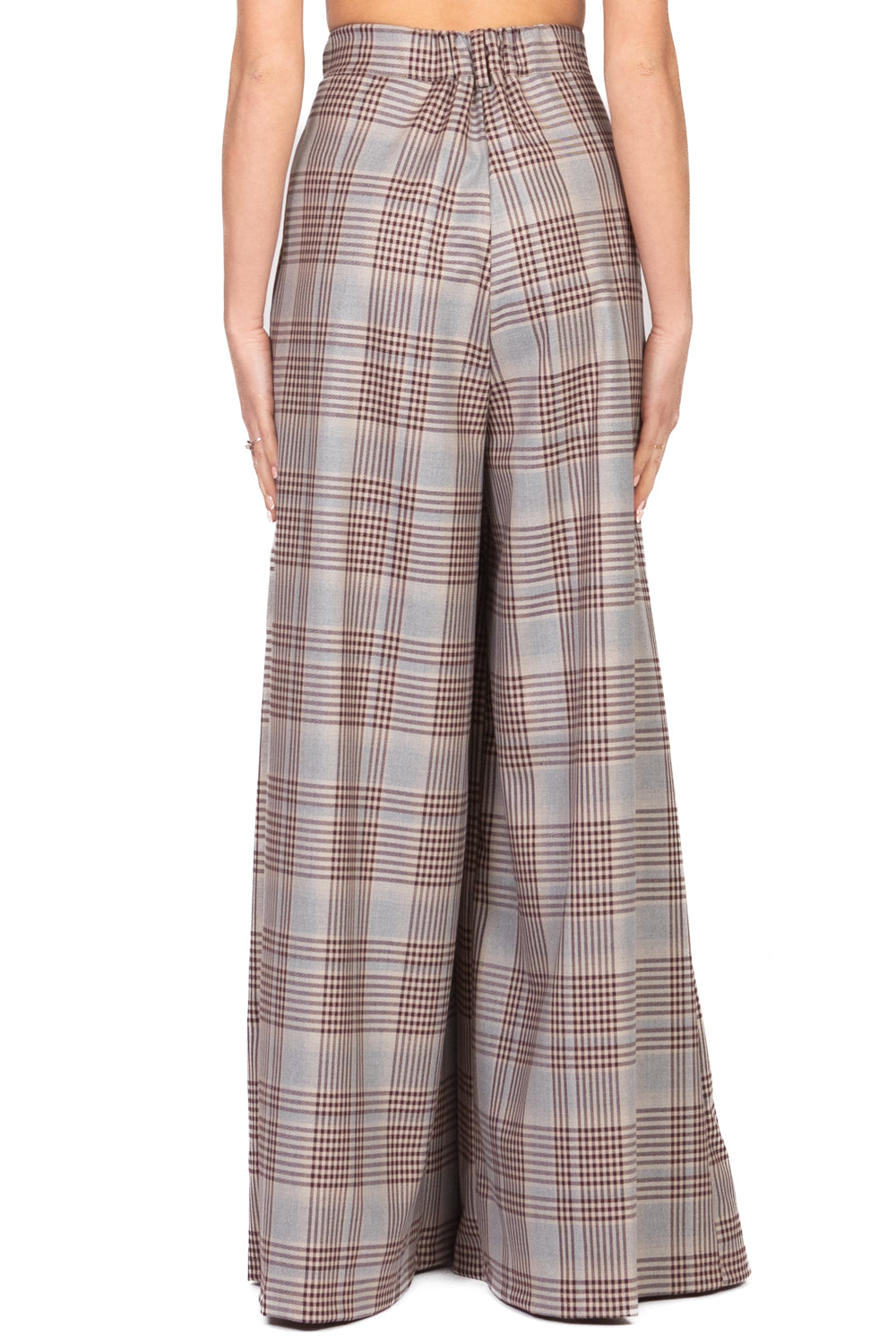 Tensione In - Pantalone palazzo check con pinces Art. 1162AI25