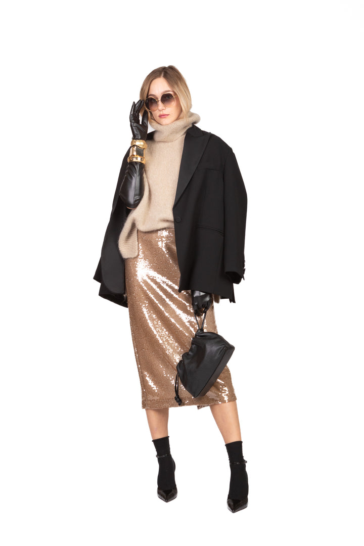 Tensione In - Gonna midi con paillettes Art. W25GA21