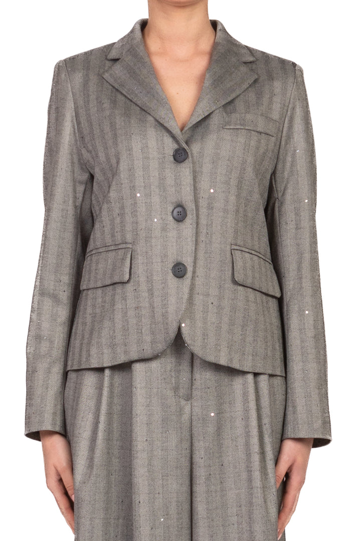 Tensione In - Giacca corta spigata con punti luce Art. 1161AI25