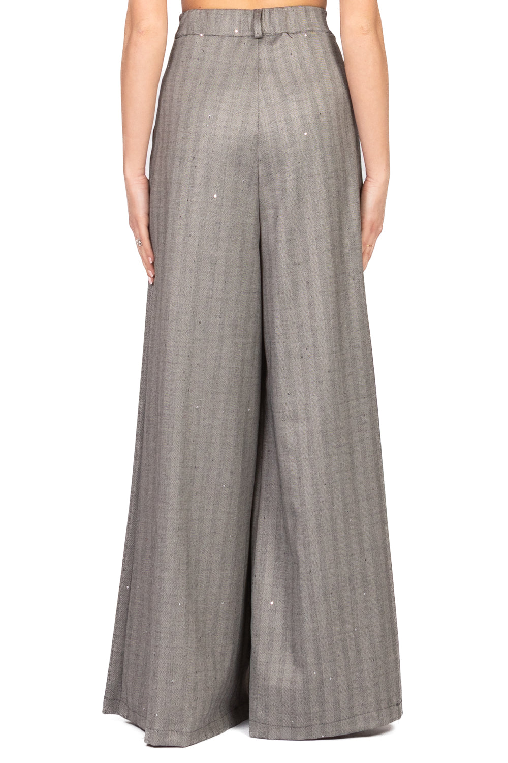 Tensione In - Pantalone palazzo spigato con punti luce Art. 1163AI25