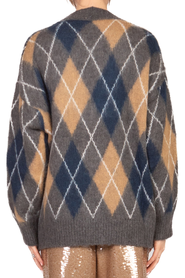 Tensione In - Cardigan con rombi Art. D80999