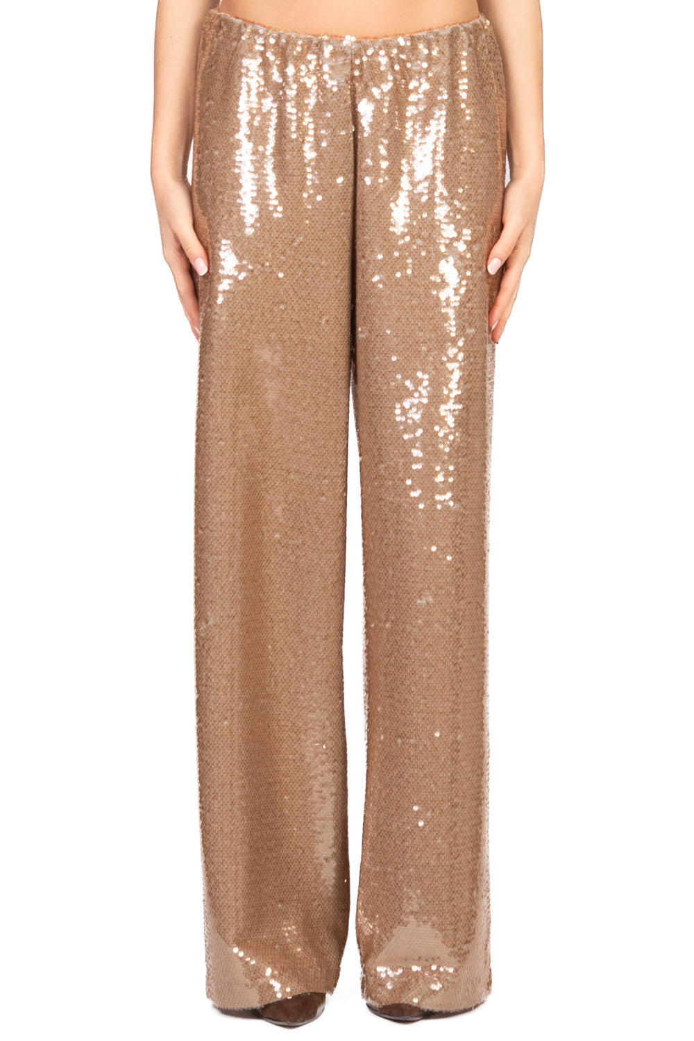 Tensione In - Pantalone palazzo paillettes Art. W25PA32