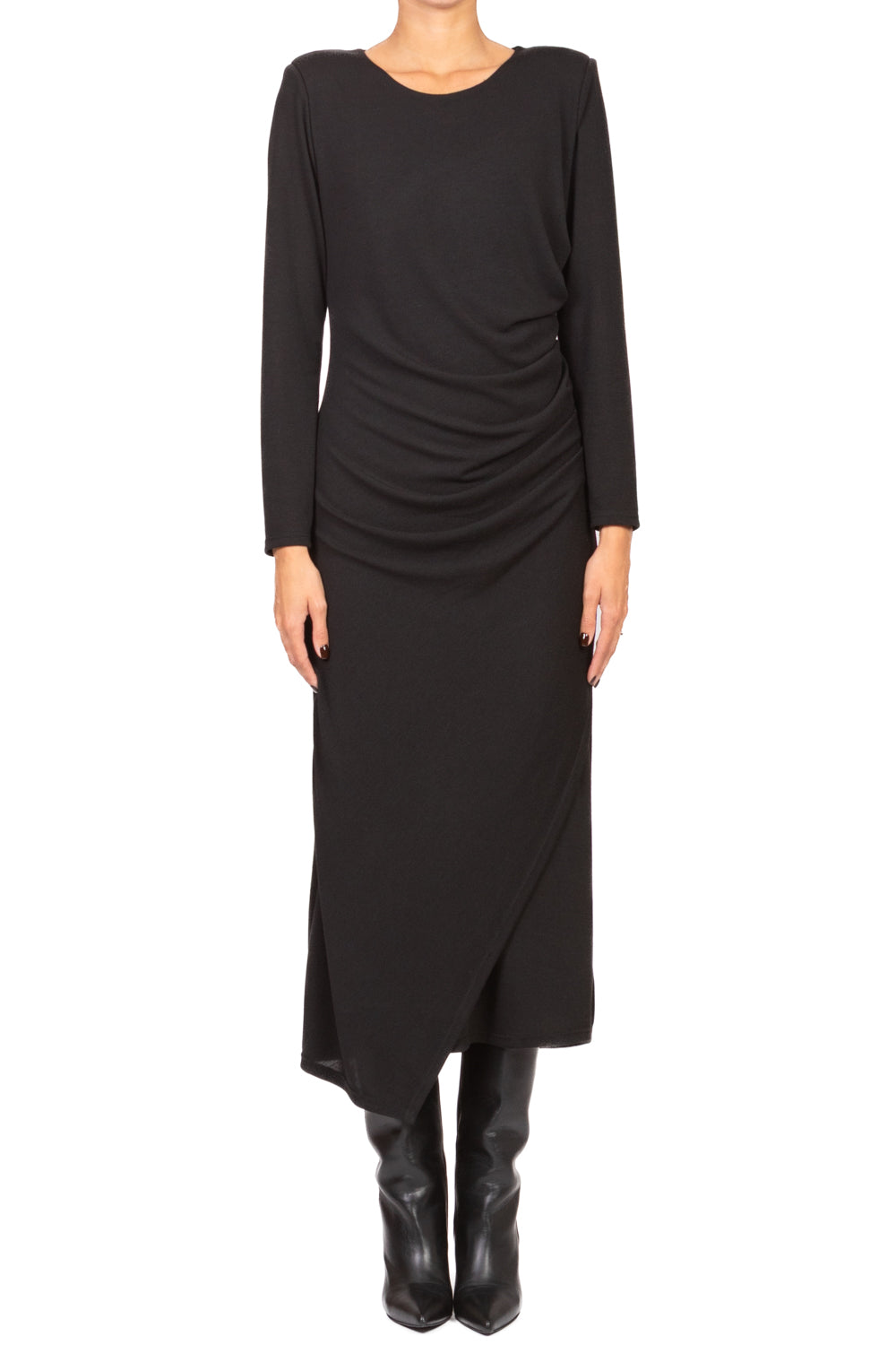 Tensione In - Abito in maglia con drappeggio Art. A10235AT