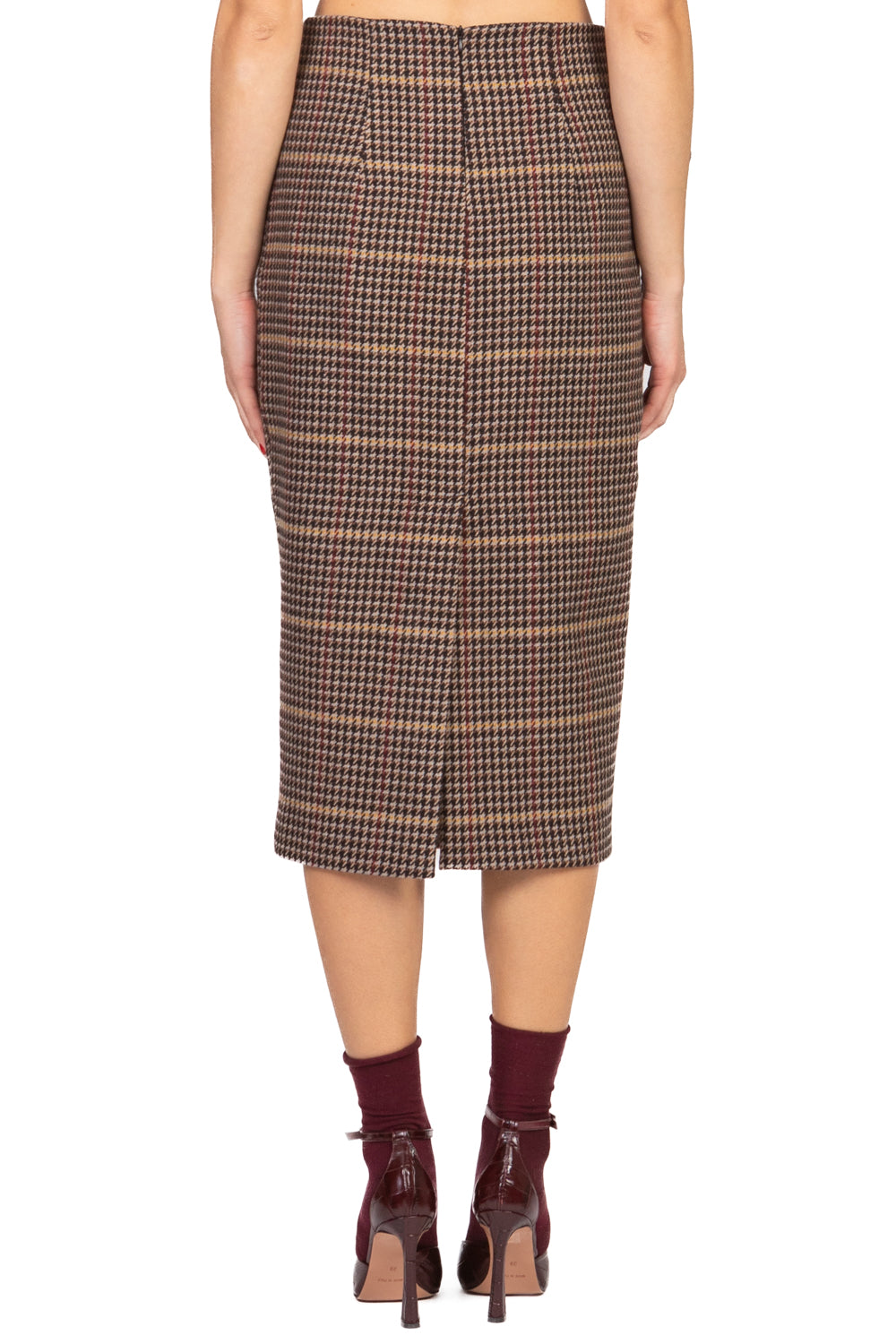 Tensione In - Gonna longuette pied de poule Art. W25G990