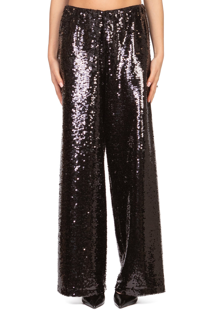 Tensione In - Pantalone palazzo paillettes Art. W25PA32
