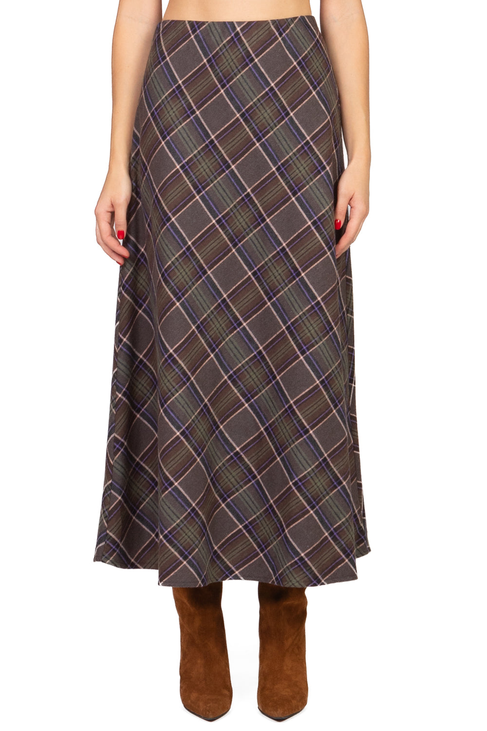 Tensione In - Gonna check trapezio Art. 26G1373