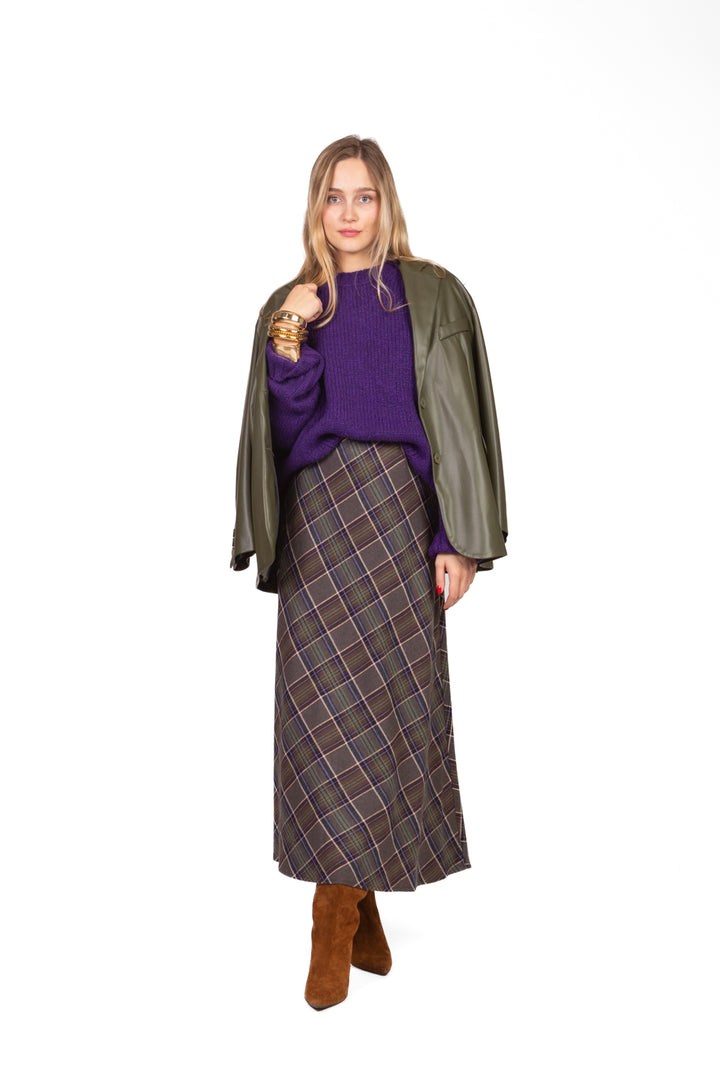 Tensione In - Gonna check trapezio Art. 26G1373