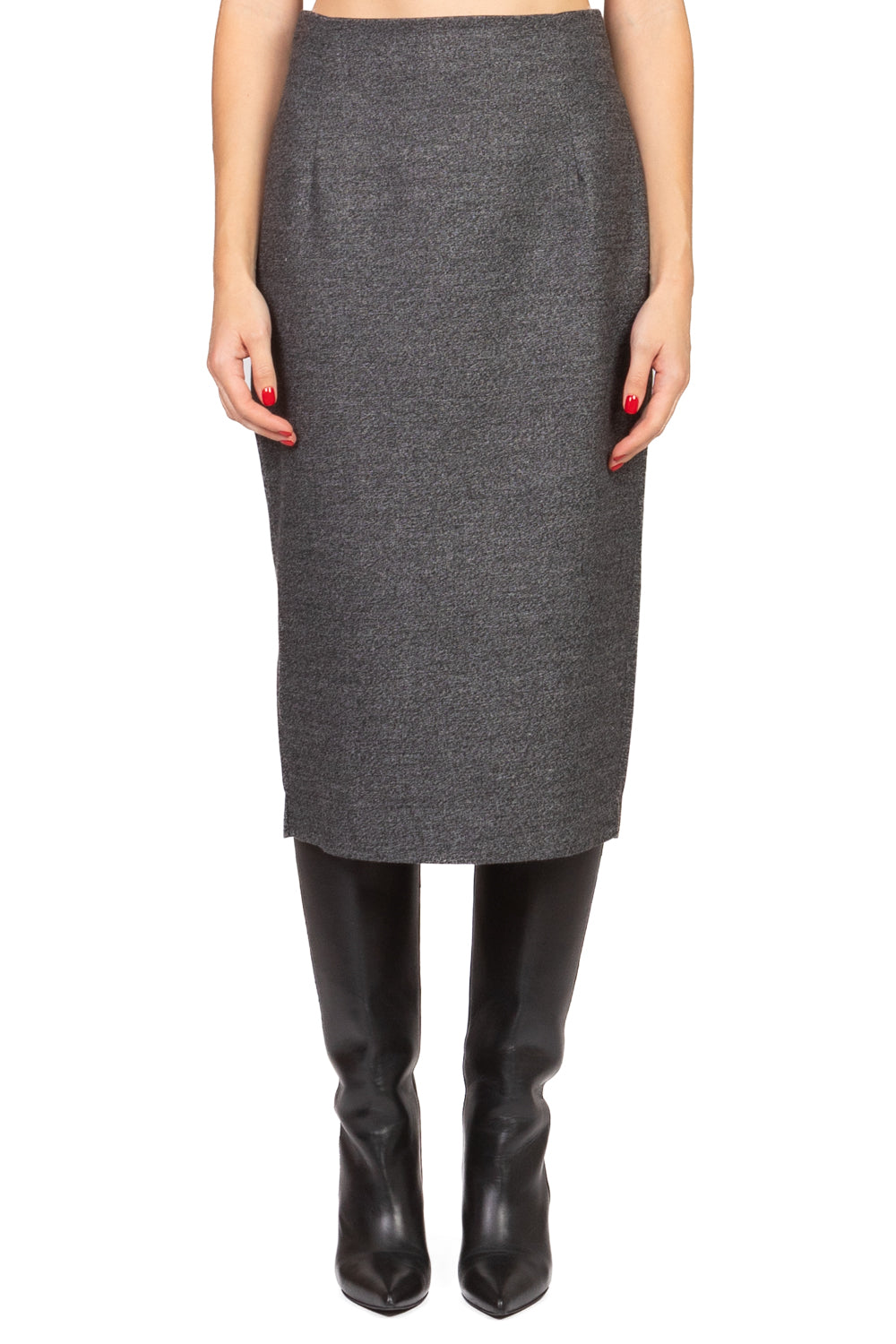 Tensione In - Gonna tubino puntinata Art. W25G885