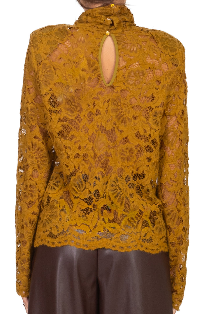 Tensione In - Maglia collo alto pizzo Art. EV1222