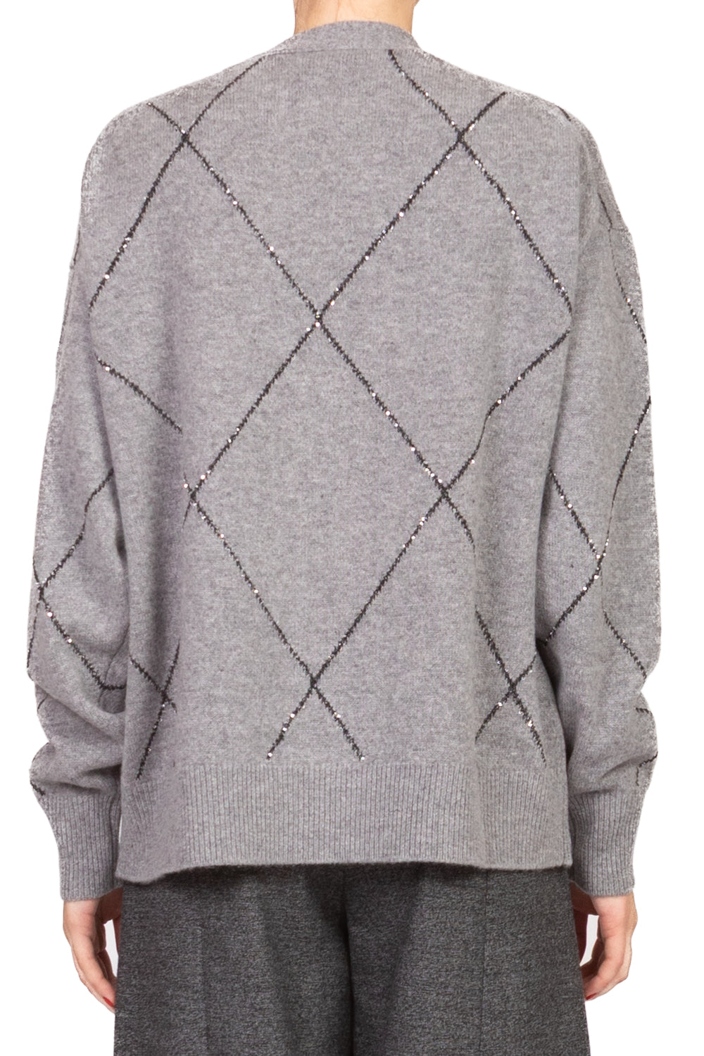 Vicolo - Cardigan rombi micro paillettes Art. 77070F