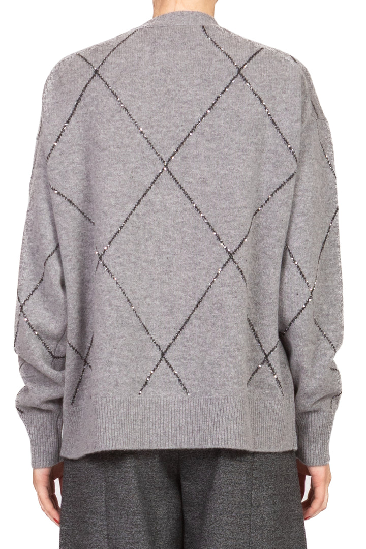 Vicolo - Cardigan rombi micro paillettes Art. 77070F