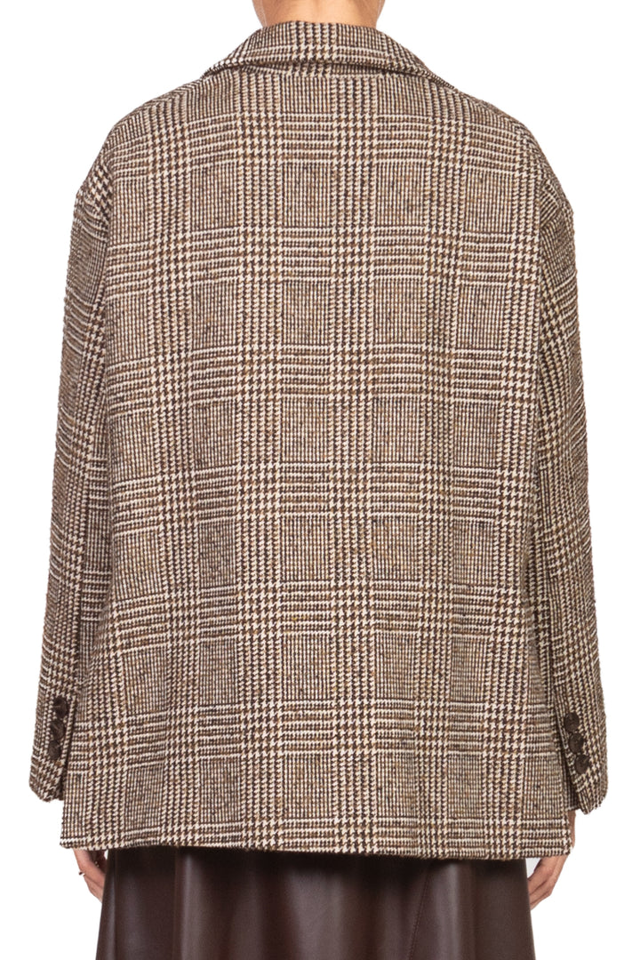 Tensione In - Giacca check over con spille Art. 26B1370