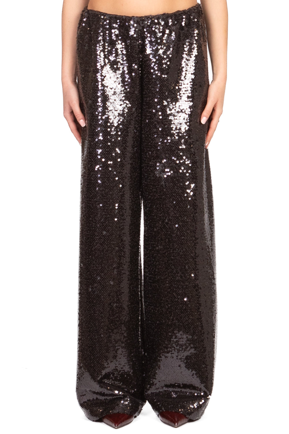 Tensione In - Pantalone palazzo paillettes Art. W25PA32