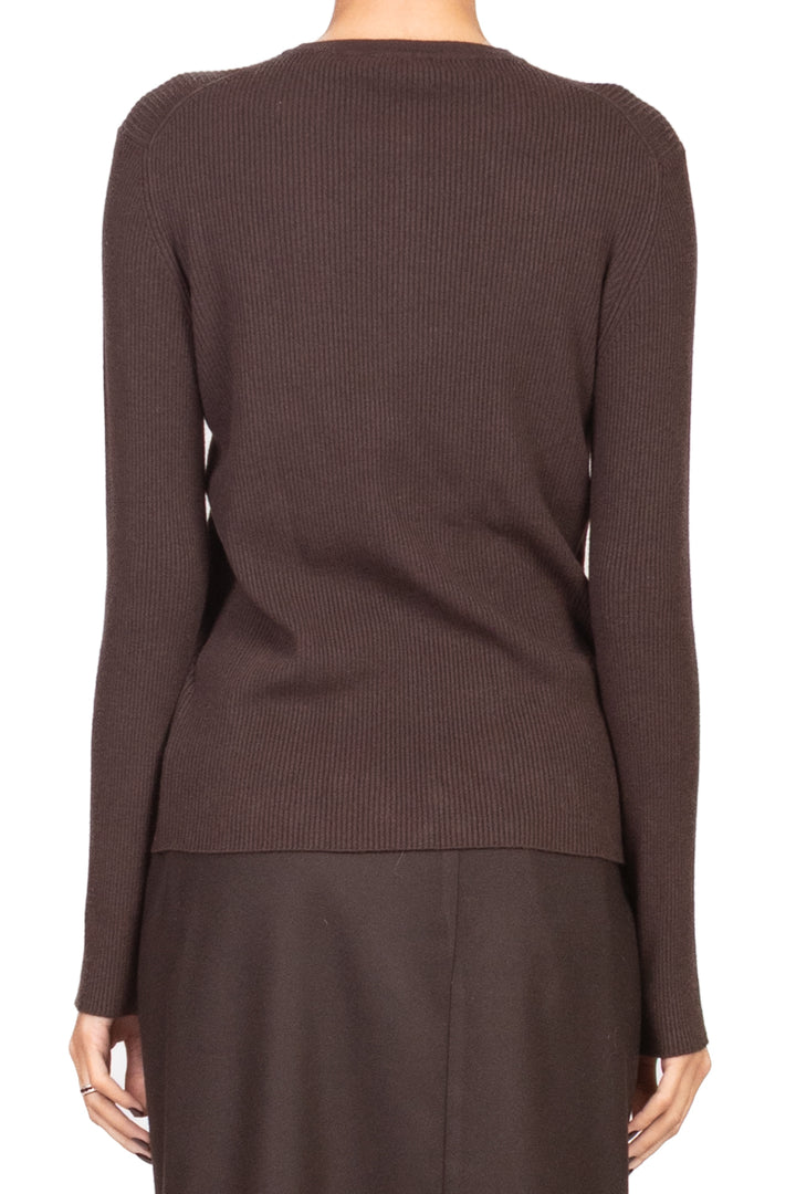 Vicolo - Maglia costine con bottoncini Art. 22026F