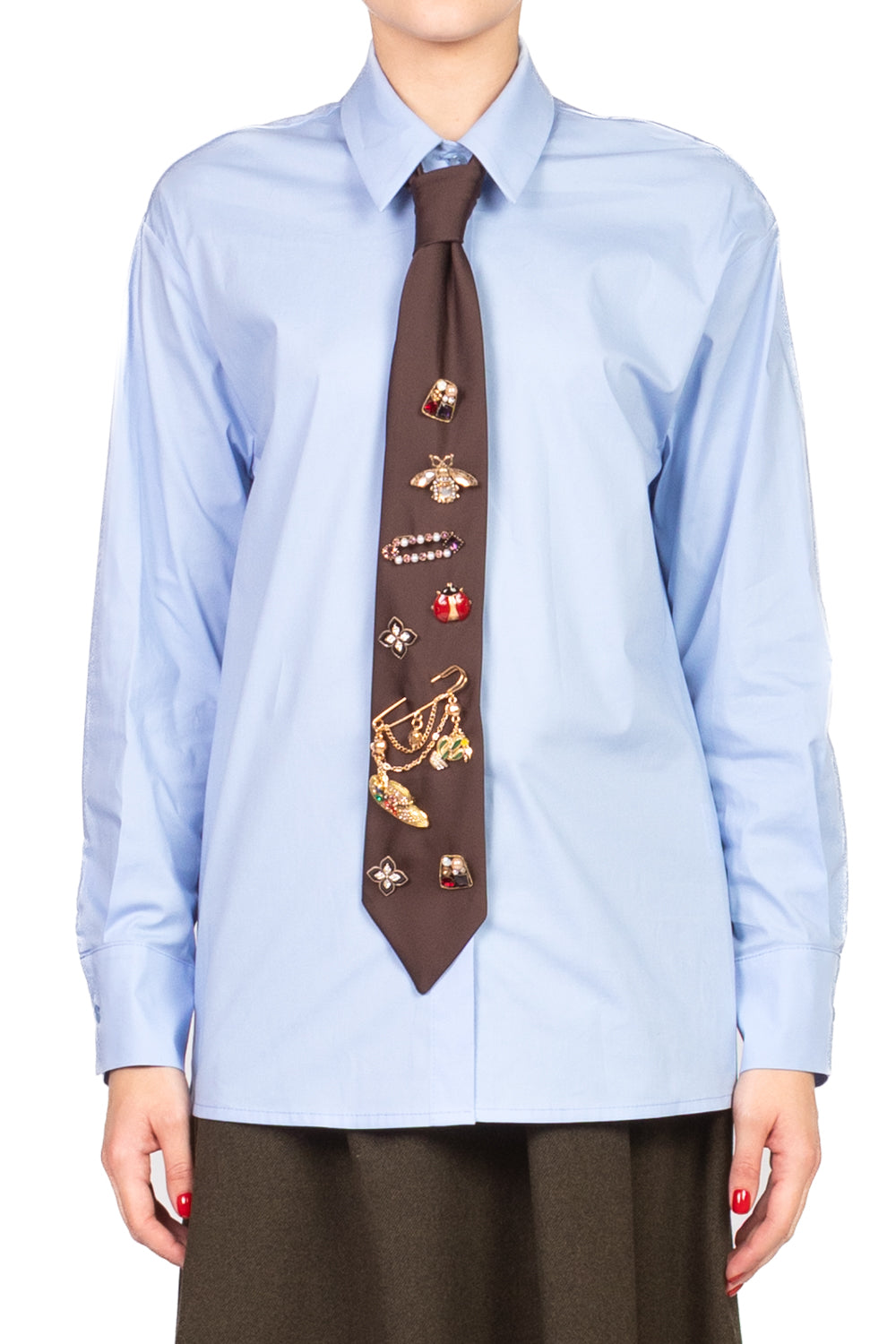 Tensione In - Camicia cravatta con spille Art. 26C1360